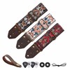 Nefelibata Nefelibata Guitar Strap,Jacquard Embroidery Cotton Guitar Straps with Crazy