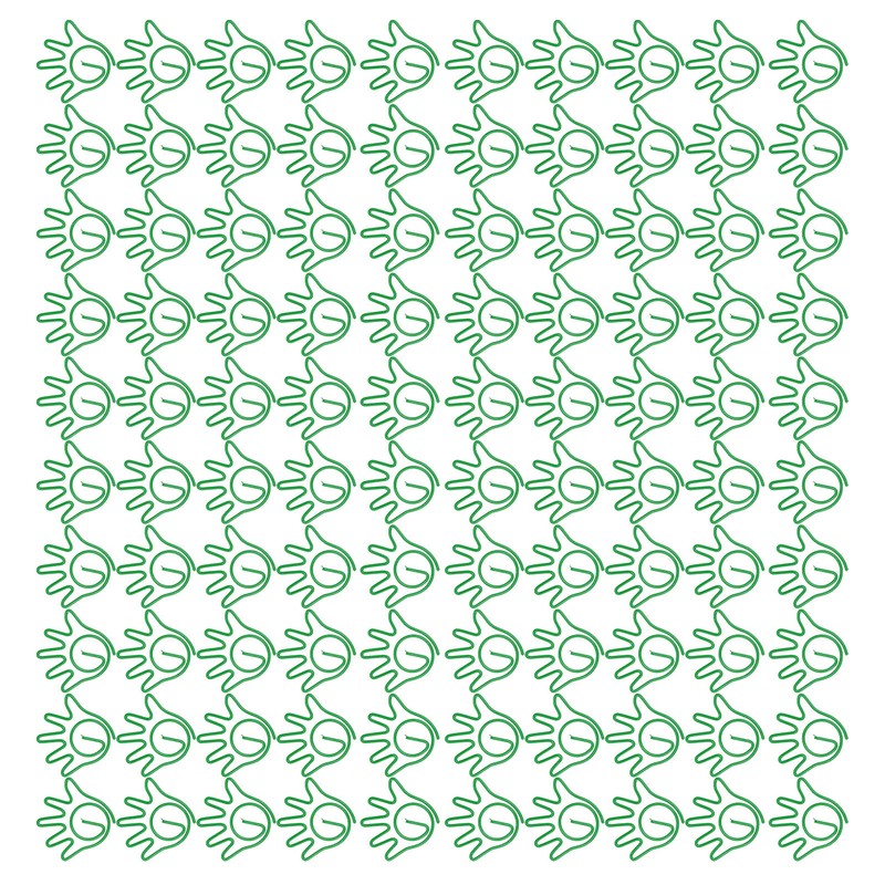 100pcs Paper Clips Innovative Cute Small Palm Shape Reusable Mini