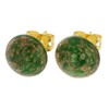 GlassOfVenice Murano Glass Starlight Small Stud Earrings - Emerald