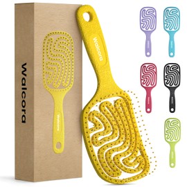 WALCORA Hair Brush without Pulling, Detangling Brush, Hair Brush for Women, Men & Children, Detangler Brush for Curls, Wet, Long, Thin & Fine Hair, Anti Pull & Hair Breakage Hairbrush, Wet Hair