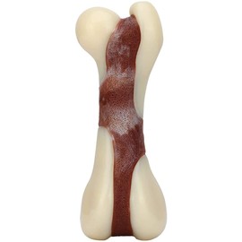 Mumba Dog Chew Bone, Durable Bone Toys for Aggressive Chewers, with Beef Flavor, Interactive Toy for Small/Medium/Large Dogs (M)