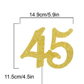 Decoración para tarta de números. 45