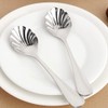 BESTONZON Set of 4 Creative Stainless Steel Shell Shape Dessert