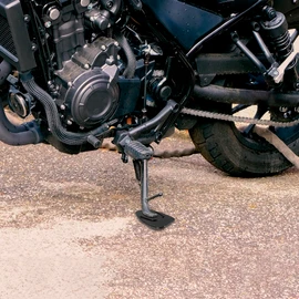 F FIERCE CYCLE Motorcycle Kickstand Pad Support Plate Pad Side Stand Extension Pad 4.5 x 4.3 cm 2pcs Black