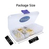Vivixin 1080pcs Earring Backs, Safety Back Pads backstops Stopper, Clear