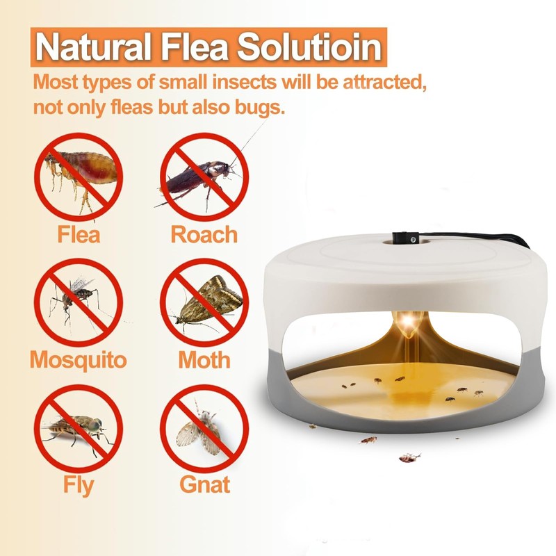 Flea Traps for Inside Your Home, 2 Packs Flea Trap
