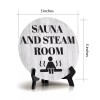 Signs ByLITA Sauna and Steam Room Circle Table Sign with