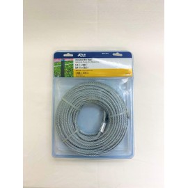 Commercial Uncoated Cable, 1/4" Diameter, 100' Length, 1400 lbs Working Load Limit, 7x19 Construction, Heavy Duty Wire Rope