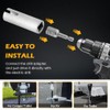 Stainless Steel Scissor Jack Drill Adapter & 2 Adapter Bits,