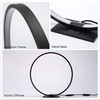 MASIVEL Modern Circle Table Lamp LED Warm Light Nightstand Lamp