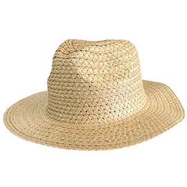 by Robelli Kids Natural Straw Easter Bonnet Boater Hats for Girls Or Boys - 55cm for Egg Hunt/Parades (Fedora Hat 2)