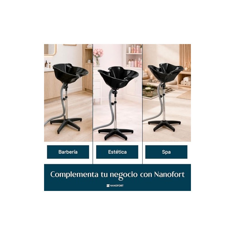 Nanofort Lavabo Lava Cabezas Portátil Estética Salón Belleza Lavacabezas Estetica