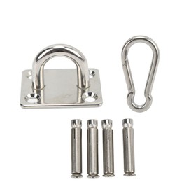 Topyond Stainless Steel Suspension Set for Yoga Training, Hammock and Hanging Chair - 250 kg Load Bearing Ceiling Hanging Kit