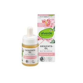 alverde Wild Rose Facial Oil for Dry Skin Pack of 3 x 15 ml