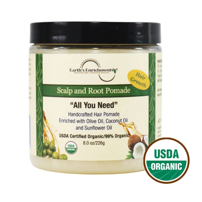 Earth's Enrichments Organic Pomade - Hair Growth, Stops Itchy, Dry