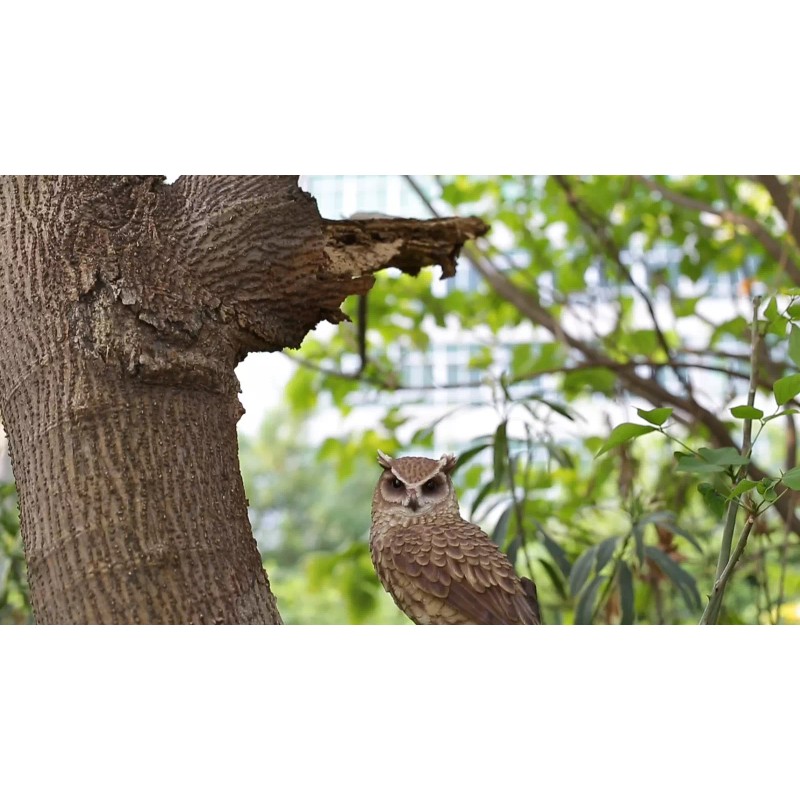 Hi-Line Gift 14.5" H Great Horned Owl Resin Garden Statue