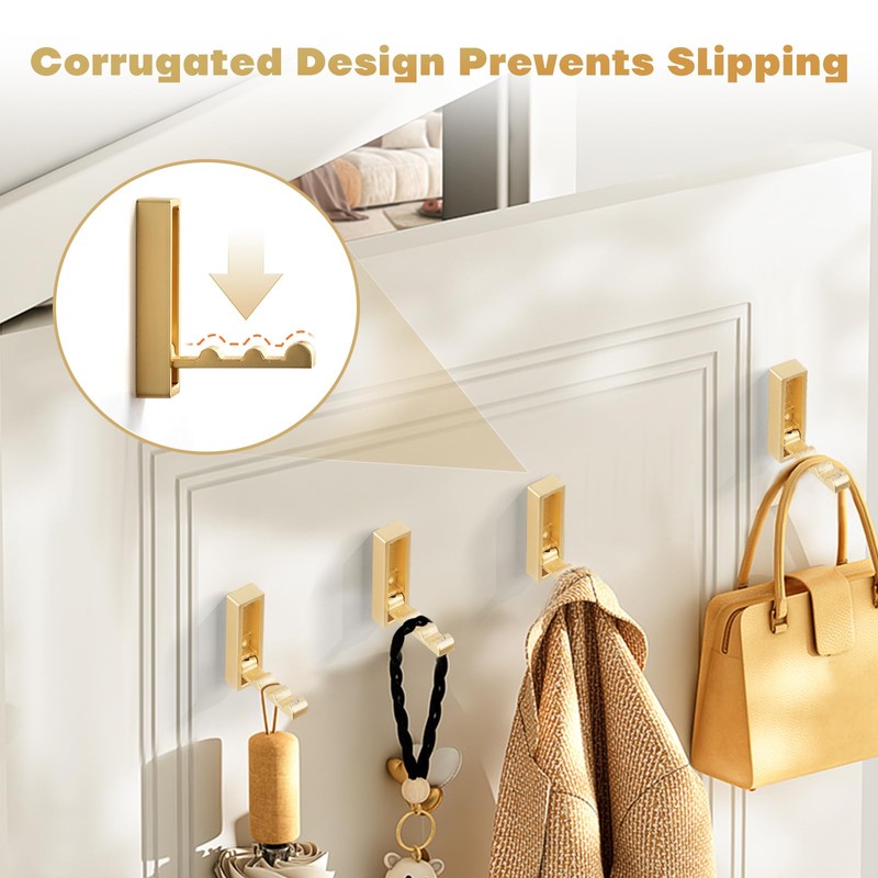 VOSEPO VOSEPO Folding Wall Hook, 4Pcs Foldable Coat Hooks Wall
