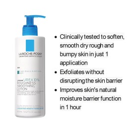 La Roche-Posay Lipikar Urea 10% Smoothing Body Lotion 13.52oz (Exp 7/2027)