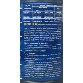 EasyCare 30064 PoolTec Algaecide, Clarifier and Chlorine Salt Cell Booster, 64 oz. Bottle