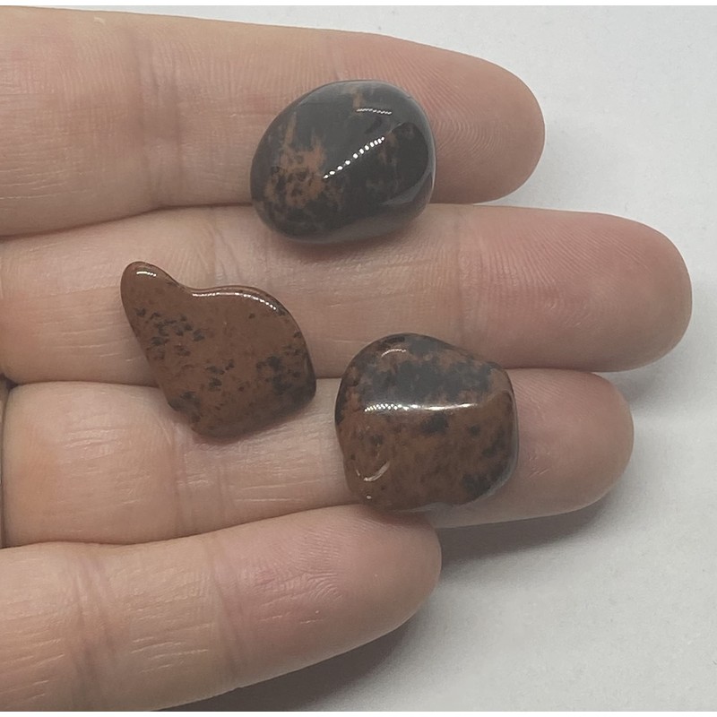Mahogany Obsidian Small Tumbled Stones - 3 Pc