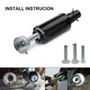TOTMOX Motorcycle Exhaust Silencer 45 mm Silver, 2 Pieces Universal