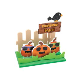 Fun Express 3D Pumpkin Patch Scene Craft Kit - Craft Kits - 12 Pieces