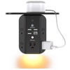 Wall Outlet Extender with Shelf and Night Light,Surge Protector,USB Wall