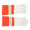 1 Pair Firefighting Gloves Comfortable Reflective Strip Flame Resistance Firefighter