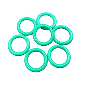 Fluorine Rubber O-Rings Gasket, Rubber Washer Round Sealing Ring, 11mm OD 8mm ID 1.5mm Width Gasket Rings Seal Grommets, Green, 50 Pcs
