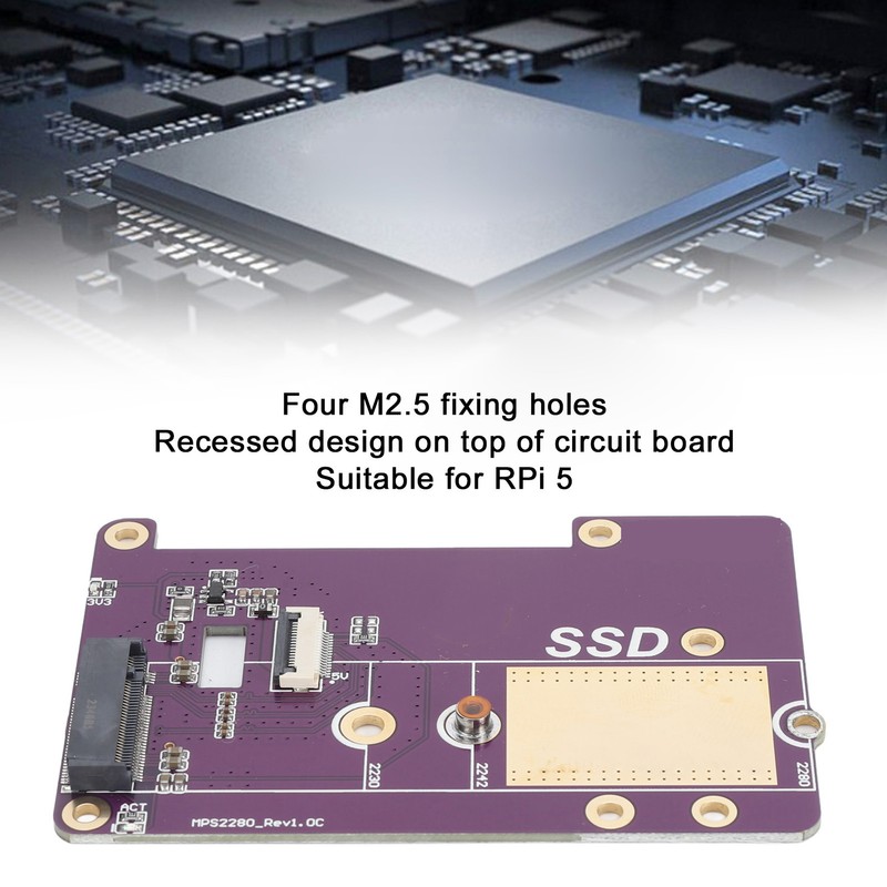 for RPi 5 Expansion Board Professional Supports Gen3 PCIE to