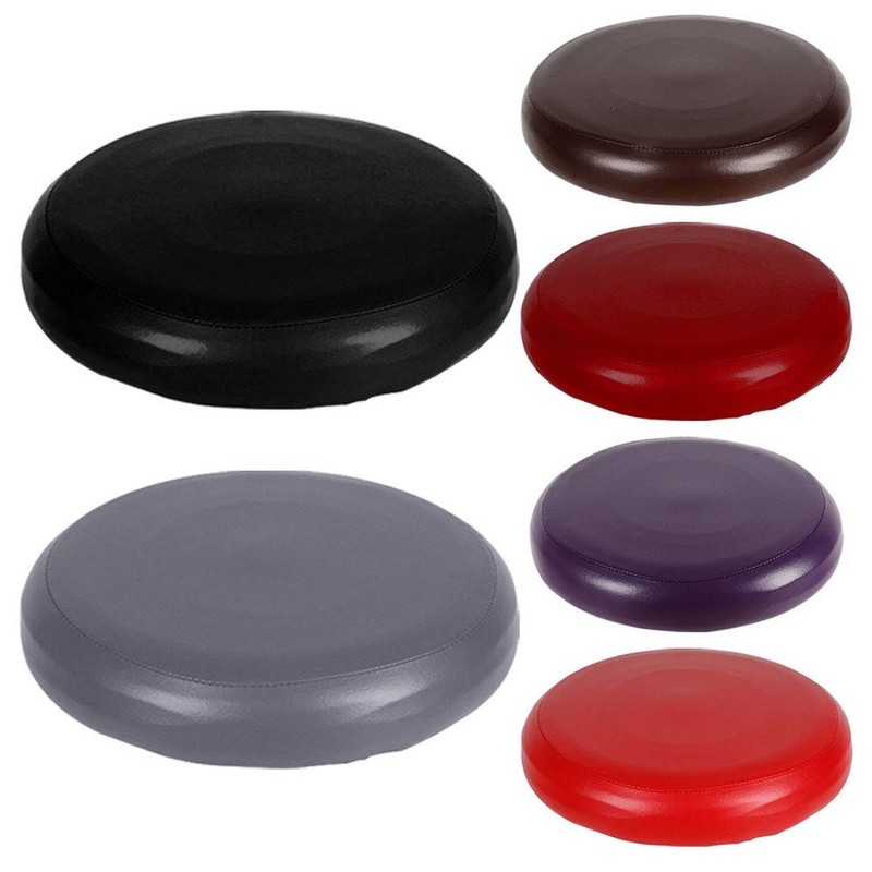 MOVKZACV Stool Covers Round, Water Proof PU Leather Bar Stool