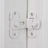 INIRET 2 Packs 90 Degree Matte White Flip Barn Door