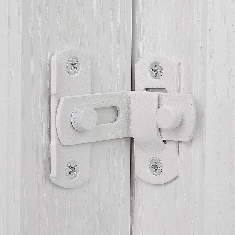 INIRET 2 Packs 90 Degree Matte White Flip Barn Door