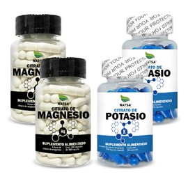 Natsa Pack Citratos Jumbo Magnesio Potasio 200 Caps