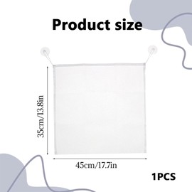 RSYHVG Baby Bath Toy Organiser Net Bag - Kids Bath Toy Tidy Storage Bag With Suction Cups | Baby Mesh Net Toy Holder Organiser Unit Basket Bag For Kids | Keep Bathtub Water Toys Mold Free