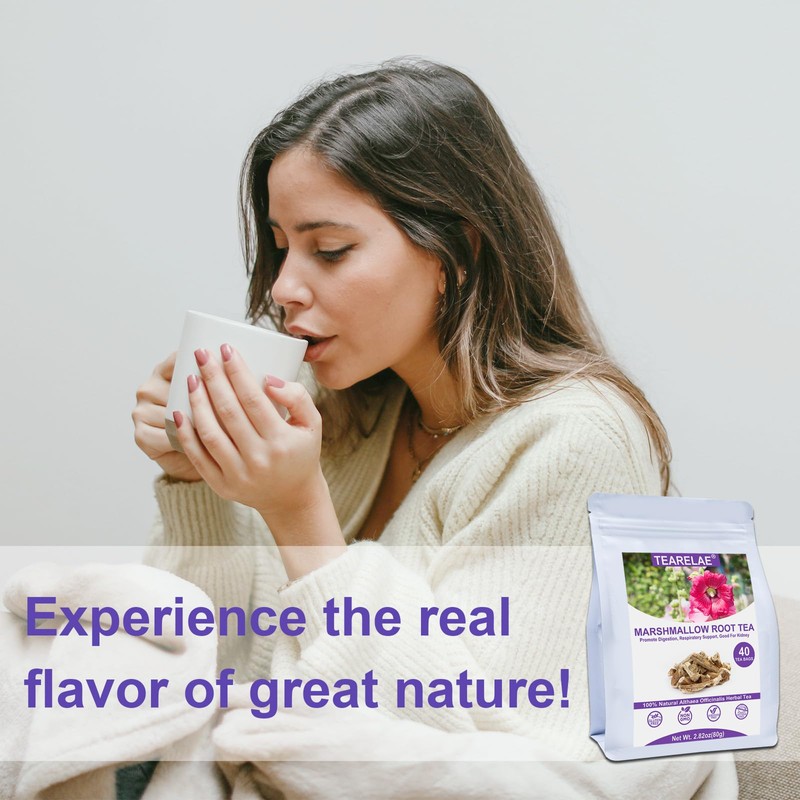 TEARELAE - Marshmallow Root Tea Bags - 2g x 40