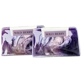 Wild Berry Soap, Block Soap, Natural Soap with Fragrance, Vegan, Solid Shower Gel, for All Skin Types, Soap Bar for Face, Body, Hair, 100 g