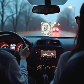 RYVJU Vintage Bird Flower Cologne Car Scents Air Freshener 4 Pcs, Rustic Cottagecore Bird Floral Hanging Air Freshener for Closet Drawer Books Bathroom, Retro Car Accessories Decor for Women