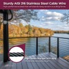 CHR 500 ft 1/8" T316 Stainless Steel Cable Railing 7x7