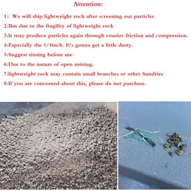 Horticultural Pumice for Plants Professional Sifted (12QT, 1/2 inch)