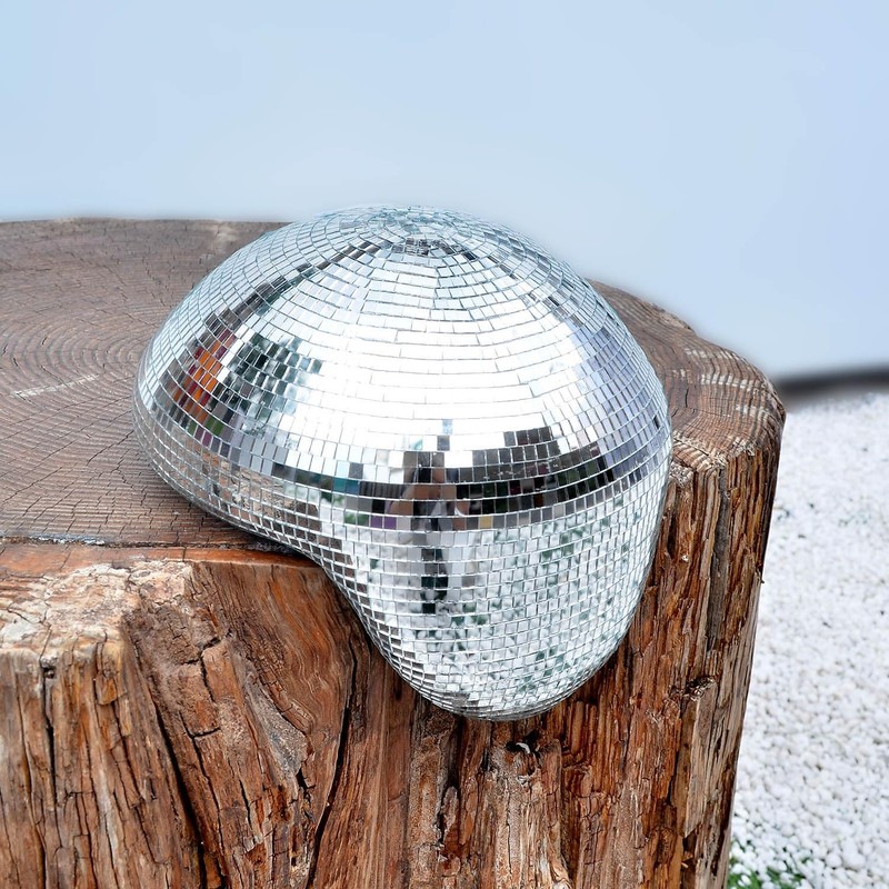 TUCAI Decoración de bola de discoteca derretida, bola de espejo