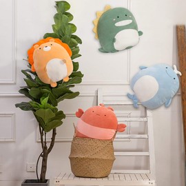 ARELUX 16in Soft Dinosaur Anime Plush Pillow Cute Stuffed Animal Plush Toy Kawaii Plushies Room Decor Christmas Decorations Gifts for Women Kids Birthday