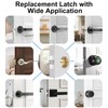 Foxgard Adjustable Deadlatch 2-3/8'' or 2-3/4'', Smart Door Knob Replacement
