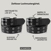 SCAMODA Rivet Belt Set of 2 with Double Hole Rivets,