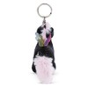 NICI Keyring Unicorn Rainbow Yin 10 cm, Black/Multi-Coloured