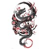 2 Sheets Temporary Dragon Tattoo Japanese Dragon Tattoos Sakura Dragon