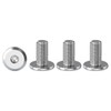 Drenky M4 Furniture Bolts, Flat Head Furniture Screw M4 X