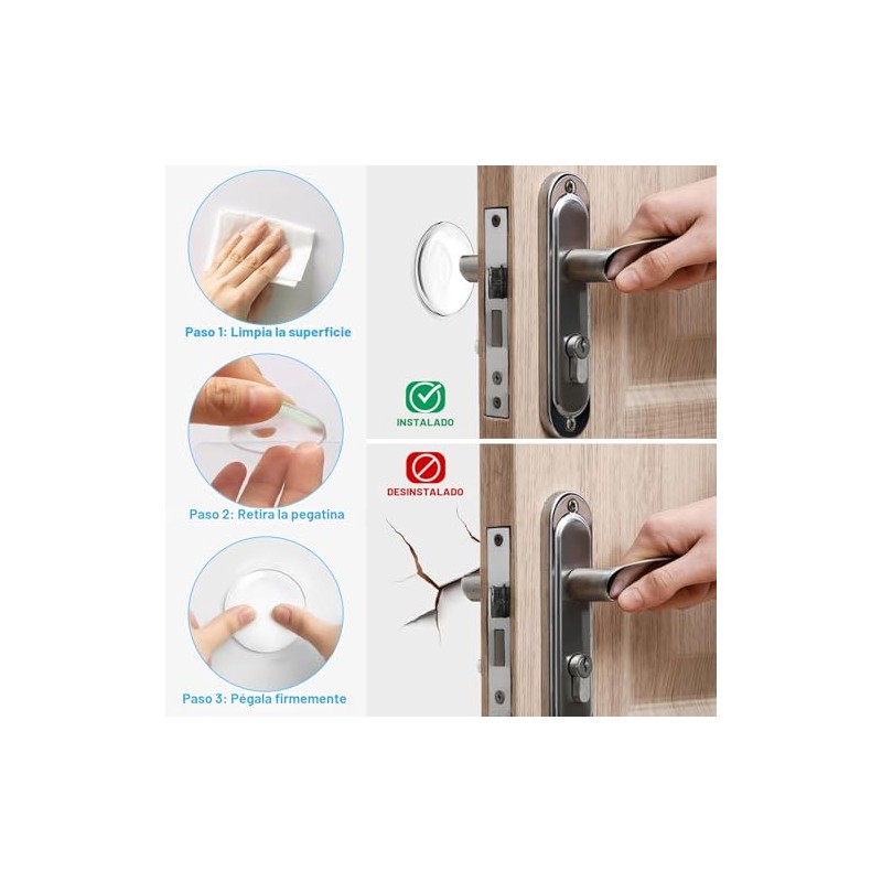 JZWBLILY Topes de puerta para pared, protector de pared para