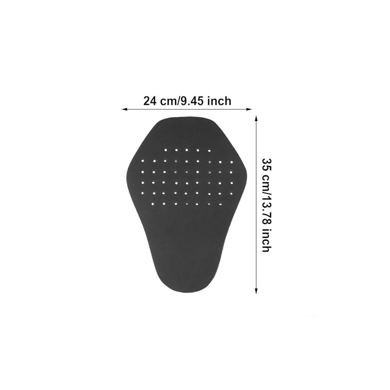 Lightweight EVA Motorcycle Back Protector Black