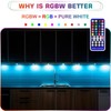 Lvyinyin RGBW Under Counter Light, LED Pucks for Holiday Decor